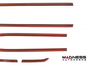 Jeep Renegade Door Trim - Side Window Molding Kit - Carbon Fiber 